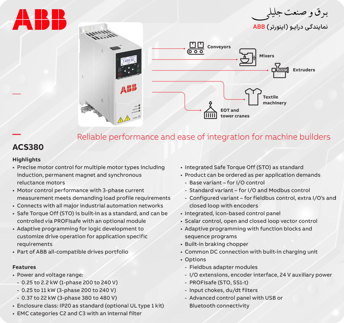 درایو ABB سری ACS380