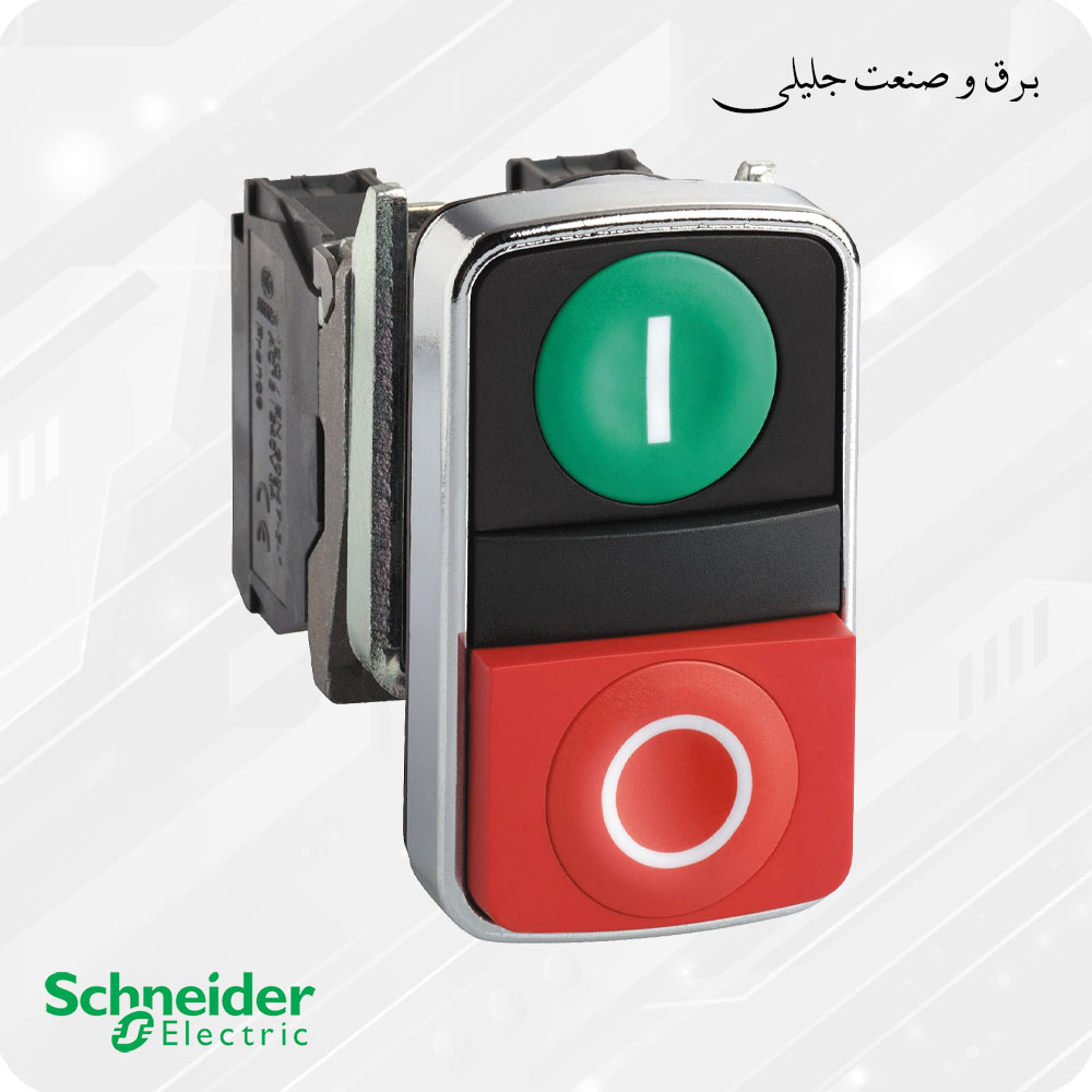 پوش باتن فلزی دوبل اشنایدر SCHNEIDER